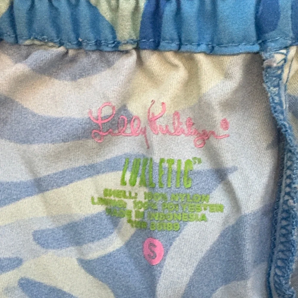 Lilly Pulitzer Athletic Shorts with Blue and Green Patterns